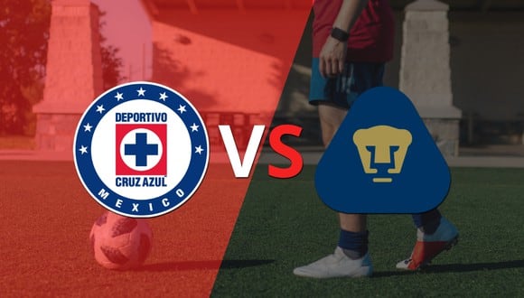Cruz Azul y Pumas UNAM empatan 1-1 y se van a los vestuarios