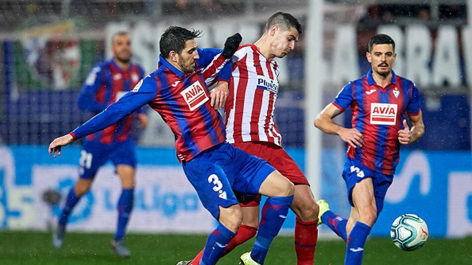 Atlético de Madrid perdió 2-0 ante Eibar por jornada 20 de Liga Santander en el Municipal de Ipurúa. (Getty)