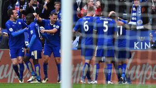 Leicester ganó 4-0 a Swansea y se acerca al título de Premier League