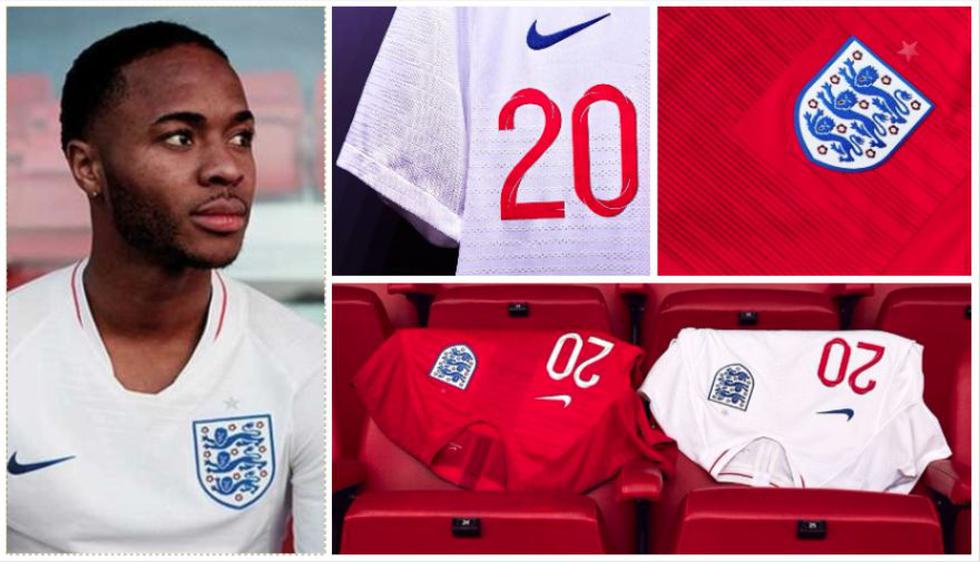 Así lucen las nuevas camisetas que la Selección de Inglaterra presentará en el Mundial Rusia 2018. (Foto: Facebook England Football Team)