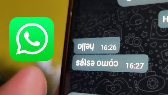 Así puedes escribir 'al revés' en WhatsApp. Sigue todos los pasos para conseguirlo. (Foto: Depor)