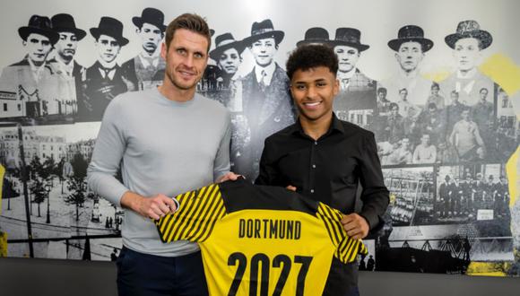 Karim Adeyemi se convierte en el relevo de Erling Haaland en el Borussia Dortmund. (@BVB)