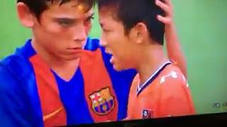 Barcelona: Infantil B consoló a rival en emotivo gesto tras ganar título
