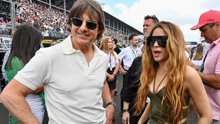 Shakira se habría incomodado con Tom Cruise tras verse en el GP de Miami de la F1