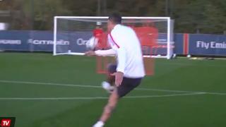 No falla nada: así entrena tiros libres Di María para marcar como ante Barcelona [VIDEO]