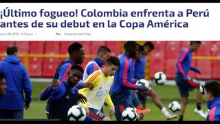 Perú vs. Colombia: así informa la prensa 'Cafetera' horas antes del amistoso internacional en fecha FIFA