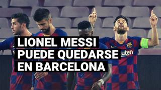 Lionel Messi estudia la opción de seguir en el Barcelona hasta el próximo año