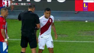 Yoshimar Yotún dejó la cancha por una molestia física, en el segundo tiempo del Perú vs. Paraguay [VIDEO]
