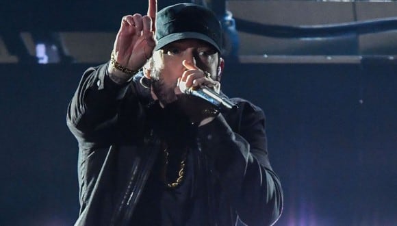 Eminem se presentó durante la 92a ceremonia anual de los Premios de la Academia en el Dolby Theatre de Hollywood, California (Foto: AFP)