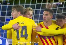 A falta de dos minutos: Frenkie de Jong anota el 1-0 de Barcelona vs. Alavés [VIDEO]