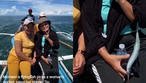 VIDEO VIRAL | El momento viral tuvo lugar en las aguas de la provincia filipina de Leyte. (Foto: NY Post/YouTube)