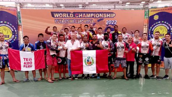 Selección peruana se llevó 21 medallas en el Mundial de Luta Livre 2022 en Río de Janeiro. (Facebook)