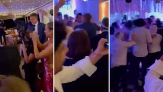 Se unió a la fiesta: la insólita reacción de Palermo cuando le dedicaron cántico en una boda [VIDEO]