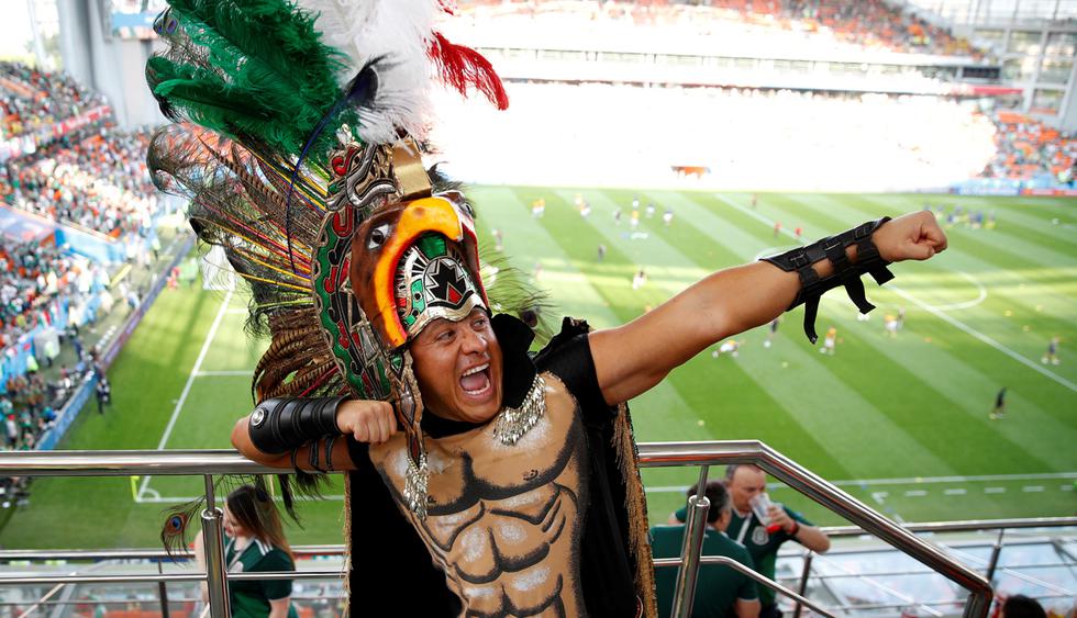 Hinchas de México llenaron el Ekaterimburgo Arena para el partido ante Suecia. (Foto: AP Photos)