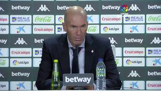 Zinedine Zidane: “El árbitro ha pitado justo lo que ha pasado, es el que manda”