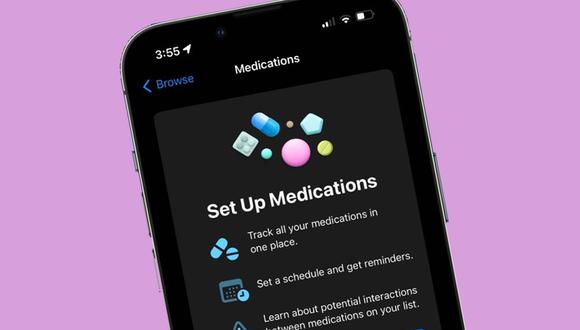 Sigue el paso a paso para saber cómo usar la app Medicamentos en tu iPhone. (Foto: composición / Apple)