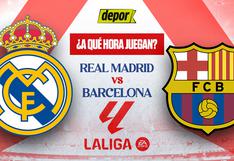 Clásico Real Madrid vs. Barcelona: a qué hora juegan por LaLiga