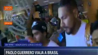 Paolo Guerrero partió a Brasil para iniciar sus prácticas en Internacional