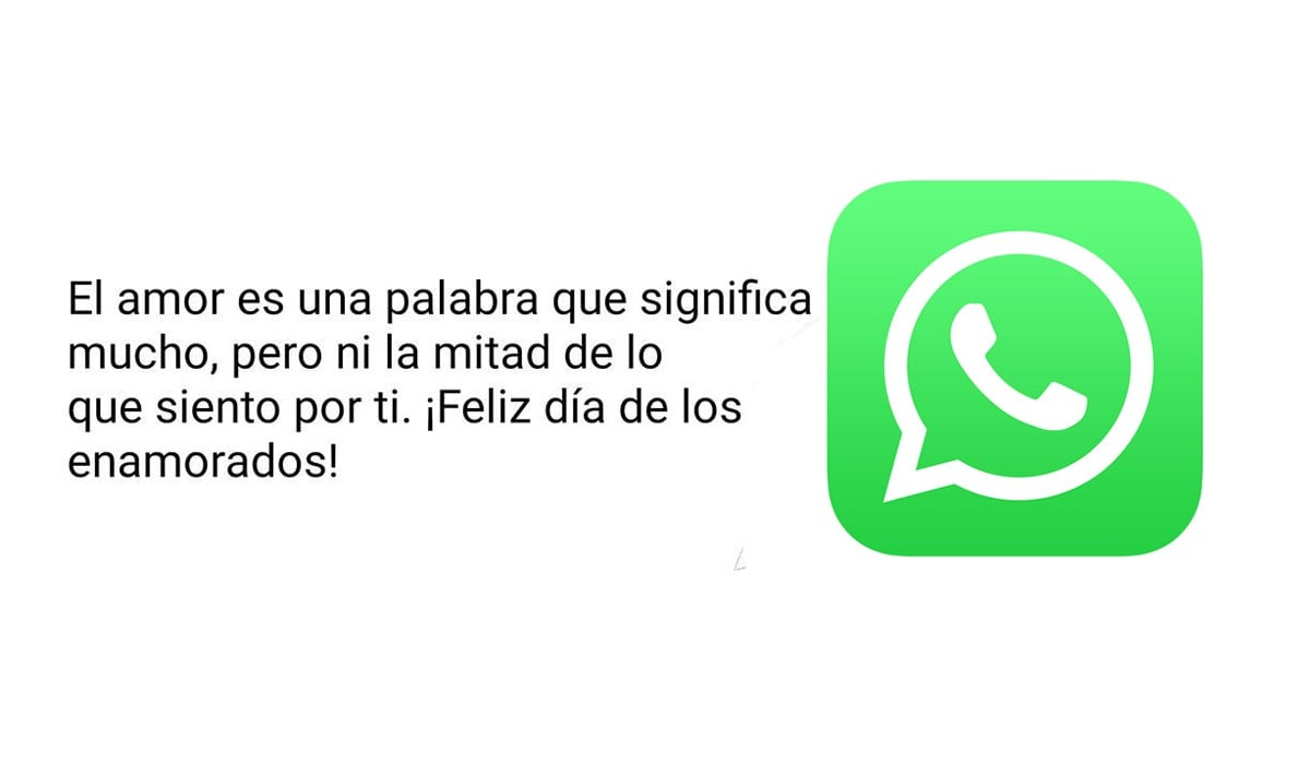 Estos son los mensajes románticos que puedes mandar por San Valentín. (Foto: WhatsApp)