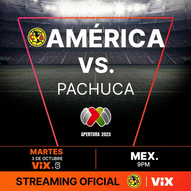 ViX Plus y Canal 5 transmiten el partido de América vs Pachuca por la Liga MX (Foto: Club América / Facebook)