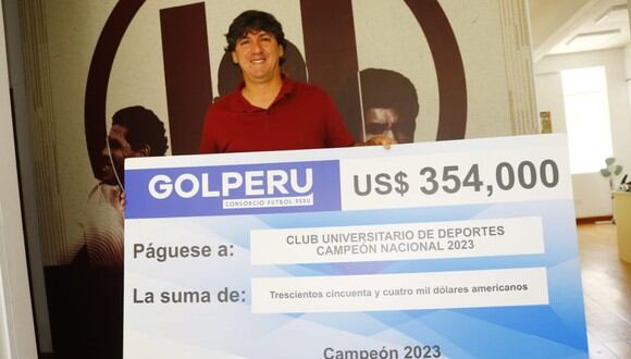 Universitario recibió importante suma de dinero tras título nacional. (Foto: GEC)