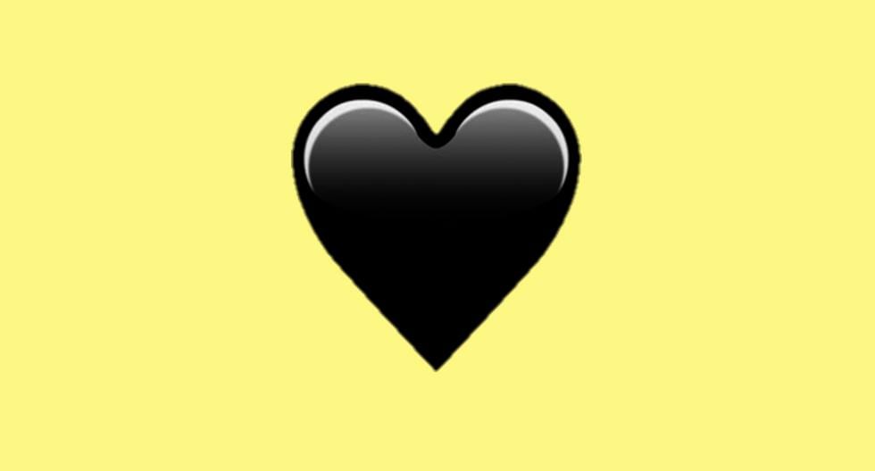WhatsApp |  Black heart emoji, what does it mean and when should it be used |  black heart |  Smartphones |  sports game
