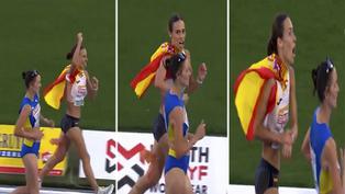 Video Viral: Atleta española perdió medalla por celebrar antes de tiempo