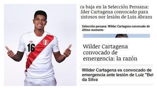 Wilder Cartagena, el futbolista acostumbrado a ser el 'último pasajero' de la Selección Peruana