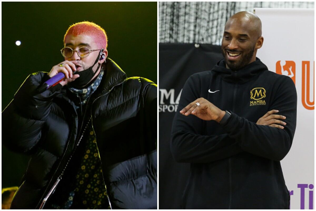 Bad Bunny rinde tributo a Kobe Bryant con la canción "6 Rings". (Foto: AFP)