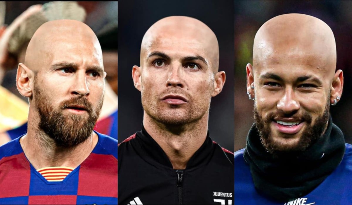 Al estilo de Mourinho: ¿cómo se verían Lionel Messi, Cristiano Ronaldo y otros cracks del fútbol con el cabello rapado? [FOTOS]