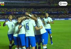 ¡GO-LA-ZO! El espectacular disparo de Everton para sentenciar el 3-0 de Brasil ante Bolivia [VIDEO]