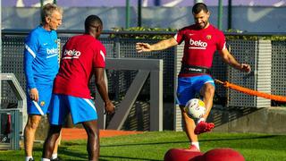 Ya no falta nada: el ‘Kun’ Agüero se sumó a los entrenamientos del FC Barcelona