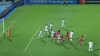 Nada pudo hacer el arquero: así fue el gol de Víctor Cáceres para abrir el marcador en Asunción [VIDEO]