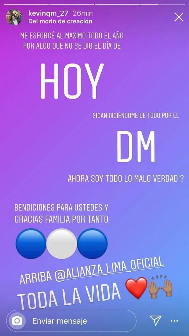 Alianza Lima Kevin Quevedo Le Respondio A Sus Criticos Tras Su Irregular Actuacion En La Final Del Campeonato Video Futbol Peruano Depor