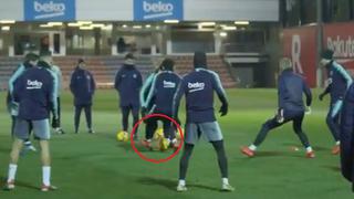 Anda con sed: genialidad de Messi en primer entrenamiento del año del Barza [VIDEO]