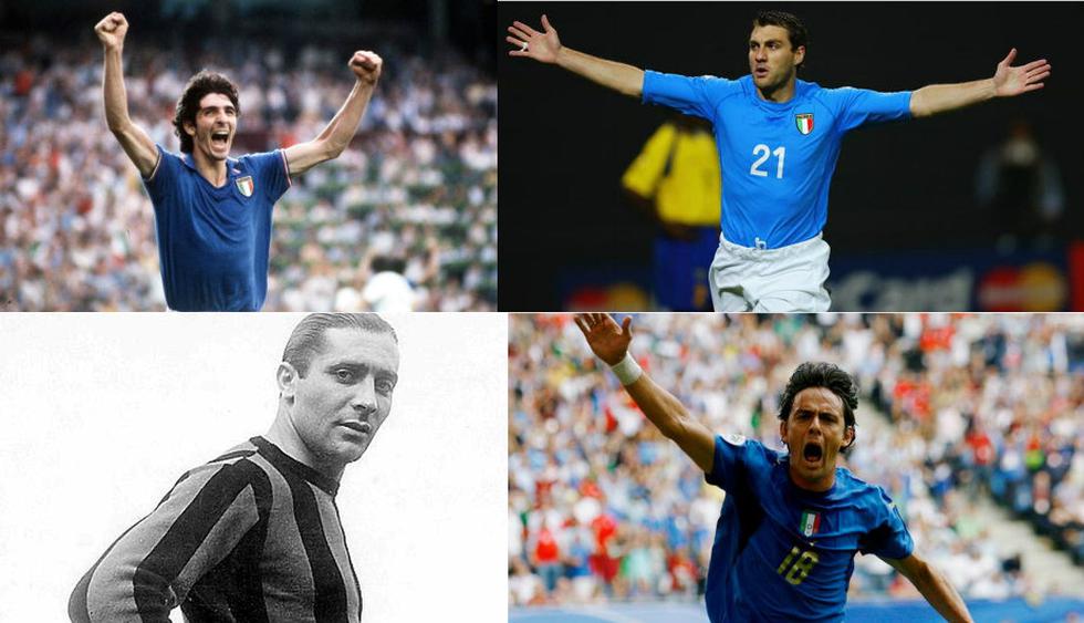 Los mejores delanteros en la historia de la selección de Italia. (Getty Images)
