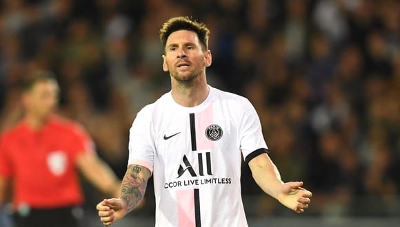 Lionel Messi debutó como titular en el empate del PSG ante el Brujas por la Champions League. (Foto: AFP).