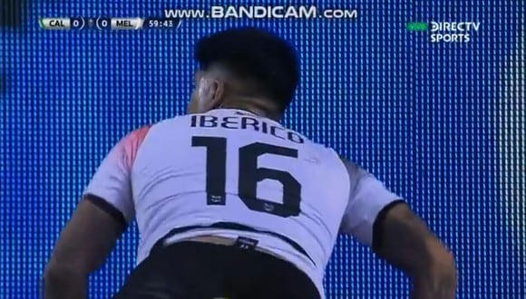 Luis Iberico volvió a perderse el 1-0 de Melgar vs. Deportivo Cali por Copa Sudamericana 2022. (Foto: Captura DIRECTV)