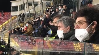 En el regreso de Lapadula con Benevento: Gareca presente en el estadio observando el partido