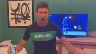 Explotó de alegría: la celebración de Djokovic por el pase de Serbia al Mundial [VIDEO]