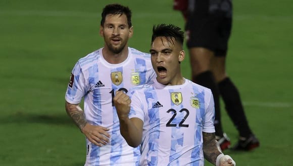 Argentina venció 3-1 a Venezuela por la fecha 9 de las Eliminatorias Qatar 2022 (Foto: AFP).