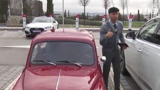 De locos: Ramos es viral en Instagram por llegar a entrenamiento en 'carro miniatura' [VIDEO]