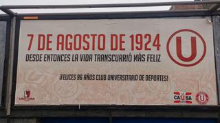 Pintadas de crema: hinchas de Universitario llenaron las calles de afiches por su 96° aniversario