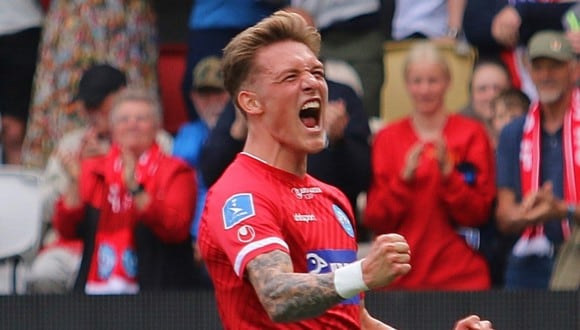 Oliver Sonne clasificó a la Europa League, tras ganar la Copa de Dinamarca. (Foto: Difusión)
