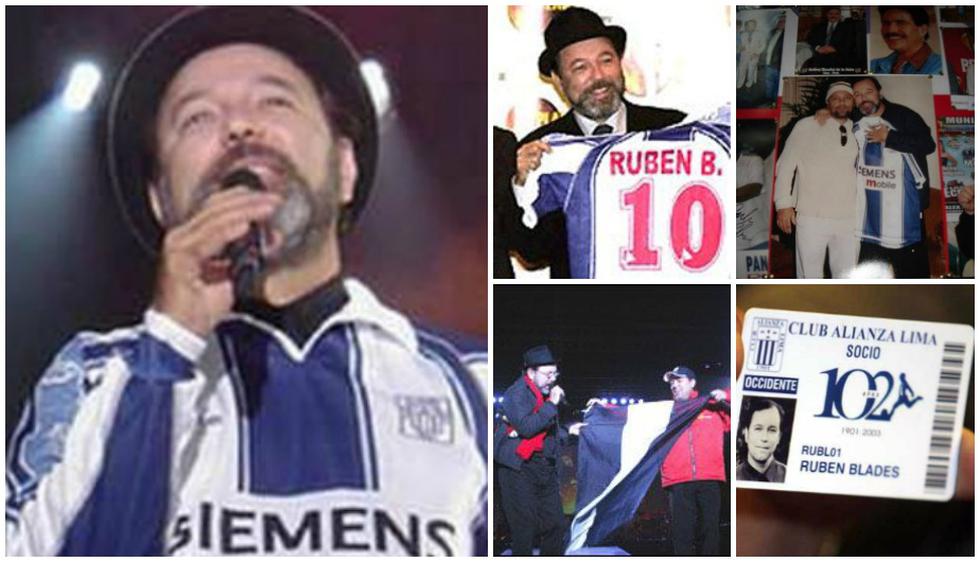 Rubén Blades en Lima, el hincha blanquiazul firmó camisetas de Alianza Lima. (Composición: Depor)