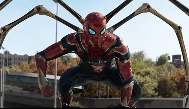 Spider-Man in an action scene from "Spider-Man: No Way Home".  (Photo: Marvel Studios)