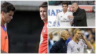 Zidane y los DTs que convocaron a sus hijos a los clubes que dirigían