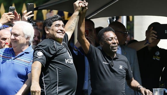 Pelé recibió homenaje de la Selección de Brasil y la hija de Maradona mandó un curioso mensaje. (Foto: AFP)