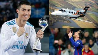 ¿Aquí gana Cristiano o Messi? El Top 10 de cracks con los aviones privados más caros del mundo