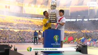 Perú y Brasil levantaron la Copa América en la ceremonia de clausura [VIDEO]